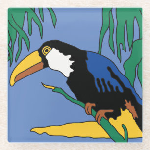 Catalina Island Tile Design Glasuntersetzer