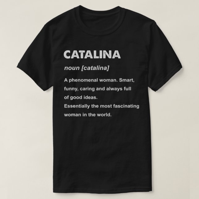 Catalina Name  T-Shirt (Design vorne)