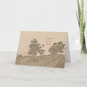 "Catalina Trees #2" mit Gedicht: Einfache Freundsc Karte
