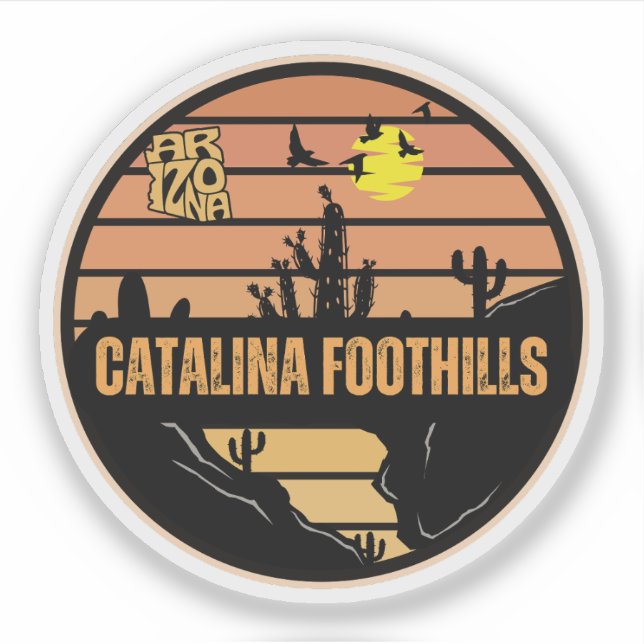 Catalina Vorgebirge, Arizona Aufkleber (Vorderseite)