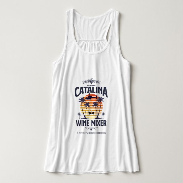 Catalina-Wein-Mischer Tank Top (Design Vorderseite)