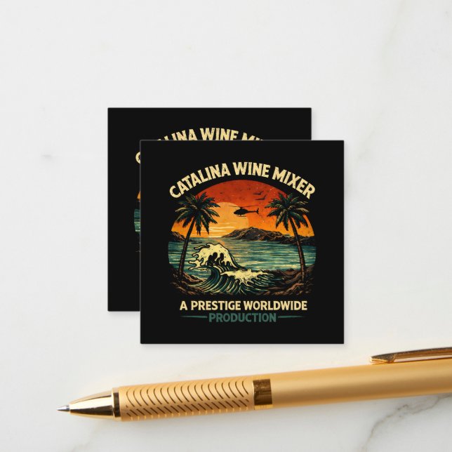 Catalina Wine Mixer Begleitkarte (Vorderseite/Rückseite Beispiel)