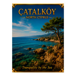Catalkoy Nordzypern Küsten Natur Erinnerung Poster