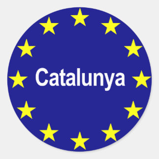 cataloniaeuropeanstate2 runder aufkleber