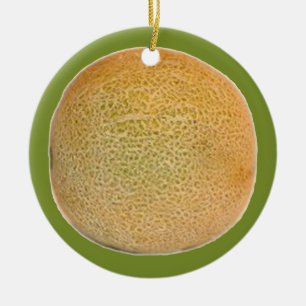 Cataloupe-Melone Keramik Ornament