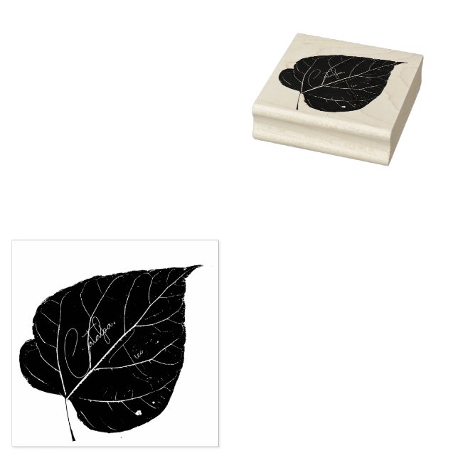 Catalpa Tree Leaf Print Rubber Briefmarke Gummistempel (Stempel)