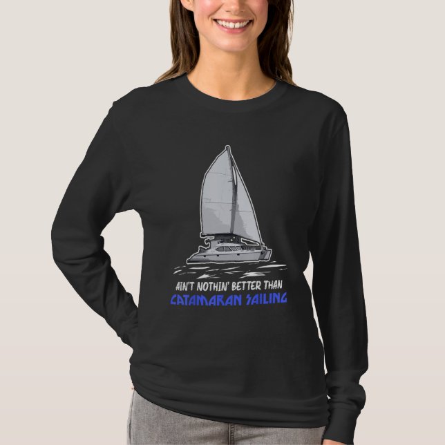 Catamaran Boat Sailing 4 T-Shirt (Vorderseite)