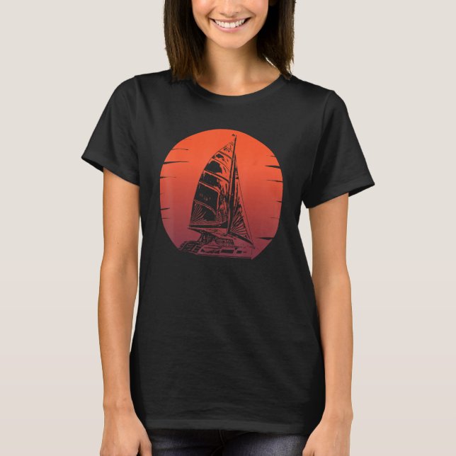 Catamaran Boat Sailing 5 T-Shirt (Vorderseite)