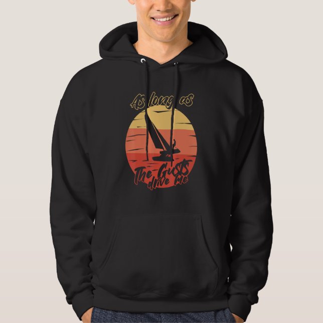 Catamaran Boat Sailing Hoodie (Vorderseite)