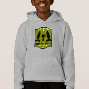 Catamaran Hydrofoil Sailboat Racing Hoodie