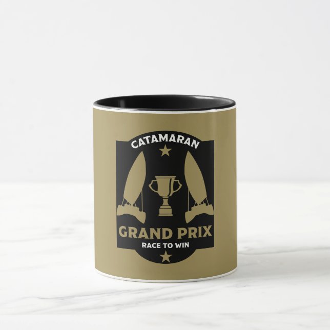 Catamaran Hydrofoil Sailboat Racing Tasse (Zentrum)