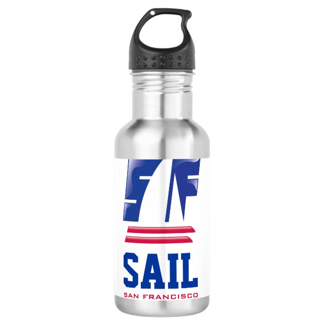 Catamaran Sailing_SAIL San Francisco Edelstahlflasche (Vorderseite)