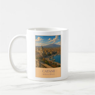 Catania, Italien – Vintage-Reisebecher Kaffeetasse