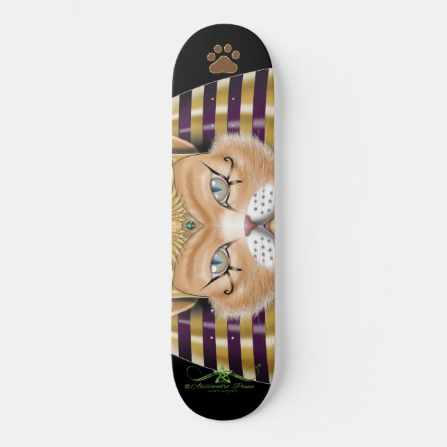 CATankhaMEOW Skateboard (Vorderseite)