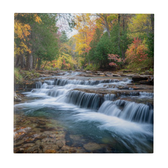 Cataract Falls in den USA Fliese (Vorderseite)