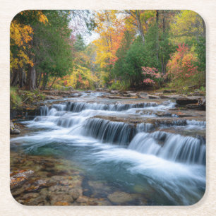 Cataract Falls in den USA Rechteckiger Pappuntersetzer