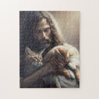#CATARMY Offiziell "Jesus Liebe Cats" PuzzlY Jigsa Puzzle