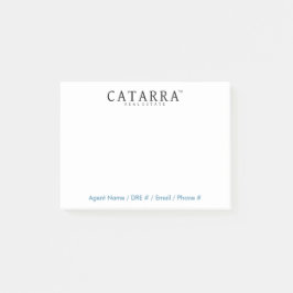 Catarra Post-Itanmerkungen mit Agent-Kontakt-Info Post-it Klebezettel