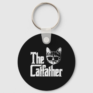 Catater Funny Cat Vater Fathers Day Movie Pun Papa Schlüsselanhänger