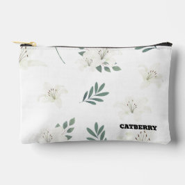Catberry | Minimalist Floral Pattern Pouch Zubehörtasche