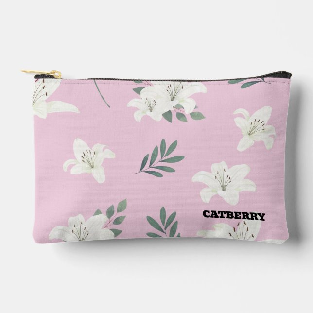 Catberry | Minimalistische Blumengestaltungstasche Zubehörtasche (Vorderseite)