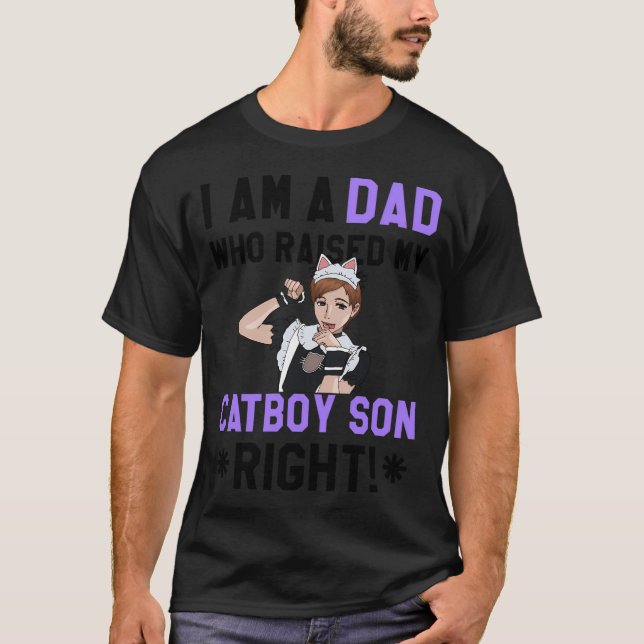 Catboy Son (Vater) T-Shirt (Vorderseite)