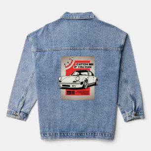 Catch Me If You Can Auto Grafik Jeansjacke