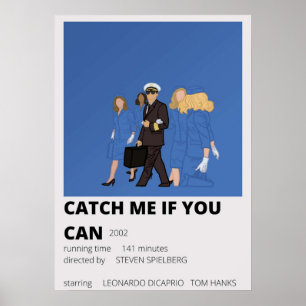 catch me if you can minimalist poster