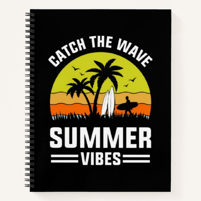 Catch The Wave Sommer Stimmung-64193 Notizbuch (Vorderseite)