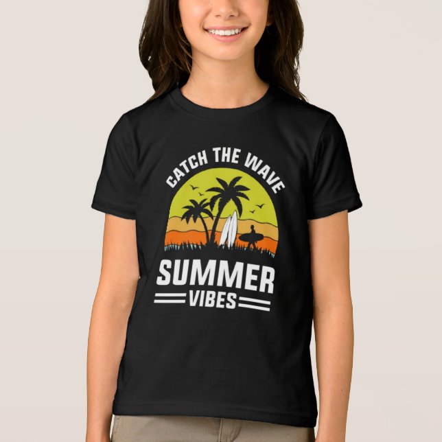 Catch The Wave Summer Vibes-64193 Tri-Blend Shirt (Vorderseite)