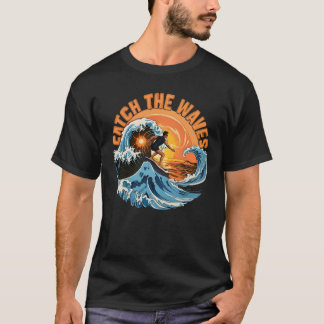 Catch The Waves Vintage-Ozean-Abenteuer-T-Shirt T-Shirt