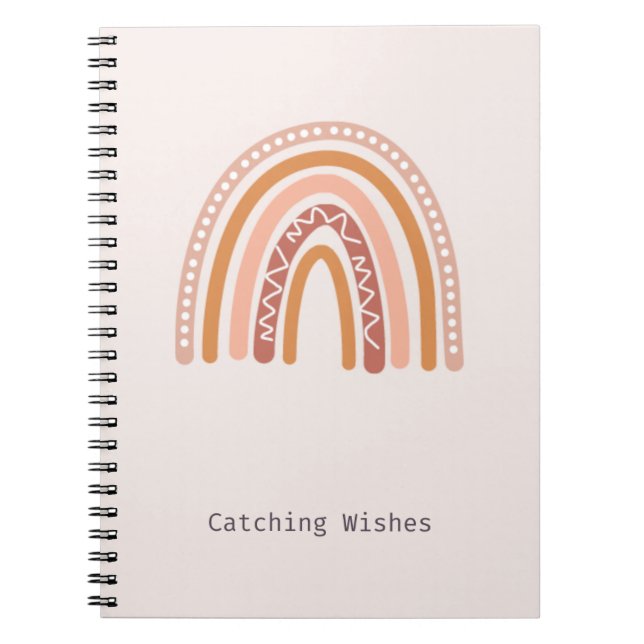 Catch Wites Boho Rainbow-Notebook Notizblock (Vorderseite)