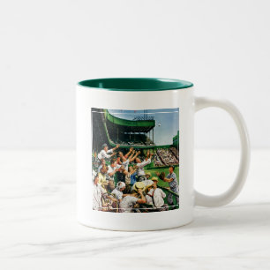 Catch-Zuhause-Run-Ball Zweifarbige Tasse