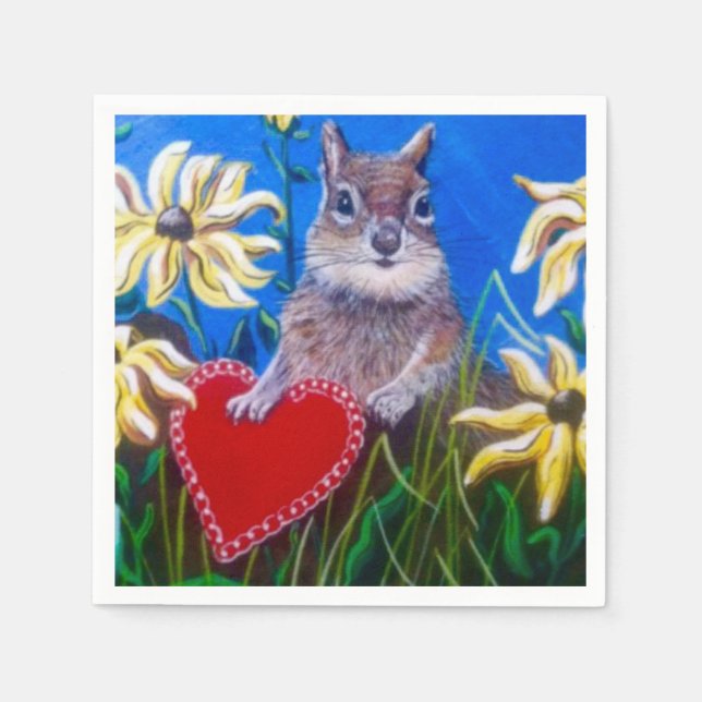 Catching Hearts Paper Napins Serviette (Vorderseite)