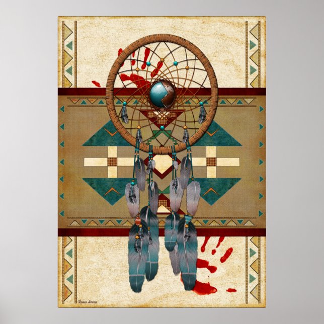 Catching Spirit Native American Poster (Vorne)