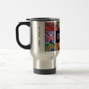 Catchy 15 oz Stainless Steel Virus Travel Mug ! Reisebecher