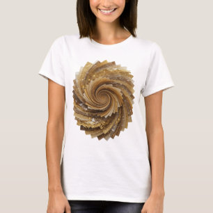 Catchy Silver GOLDEN SPIRAL Boldes Design T-Shirt