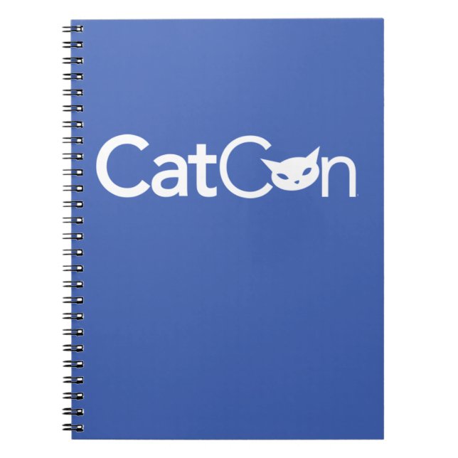 CatCon gewundenes Notizbuch Notizblock (Vorderseite)