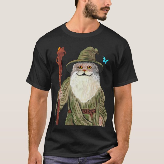 Catdalf Katze Herr der Katzen Katzen Besitzer T-Shirt (Vorderseite)
