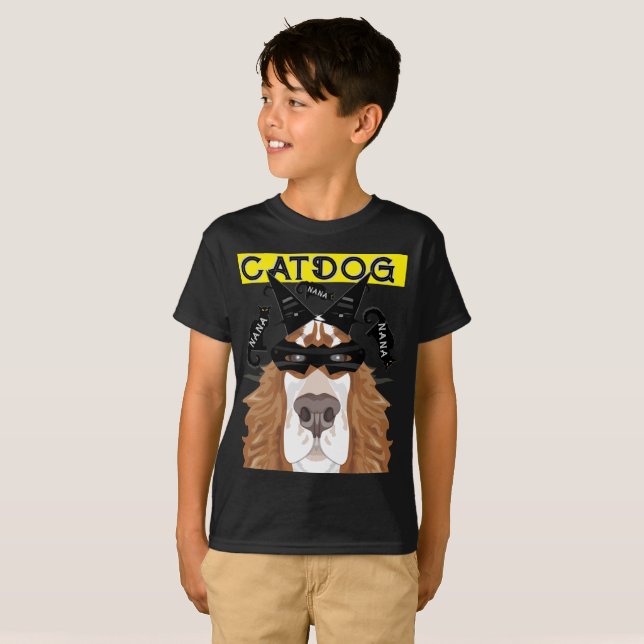 Catdog NANA NANA NANA Superhero T-Shirt (Vorne ganz)