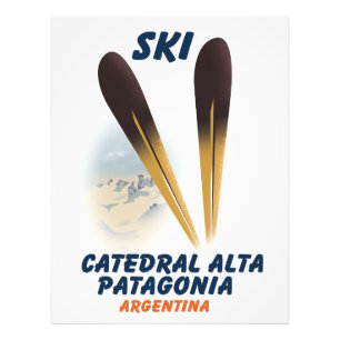 Catedral Alta Patagonia, Argentinien Skiposter Fotodruck