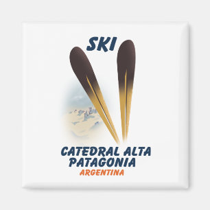 Catedral Alta Patagonia, Argentinien Skiposter Magnet