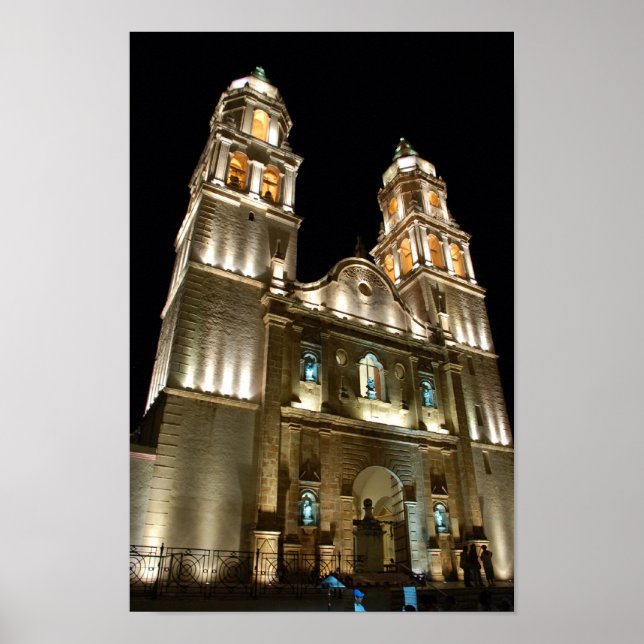 Catedral de Campeche Poster (Vorne)