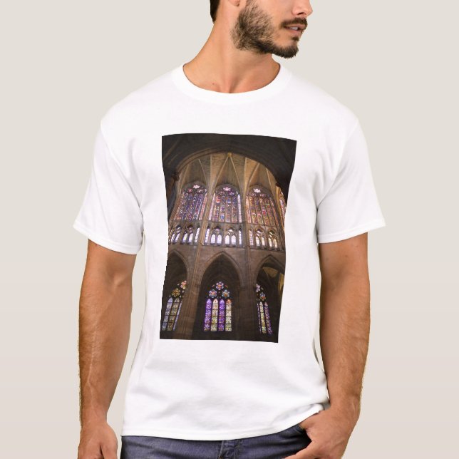 Catedral de Leon, Buntglasfenster T-Shirt (Vorderseite)