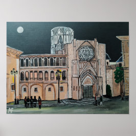 Catedral de Santa María Malerei von Alfred Fox Poster