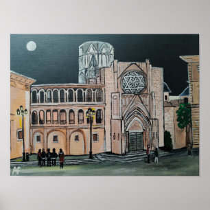 Catedral de Santa María Malerei von Alfred Fox Poster