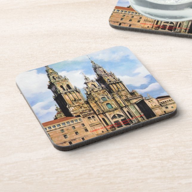 Catedral de Santiago de Compostela (A Coruña) Getränkeuntersetzer (Linke Seite)