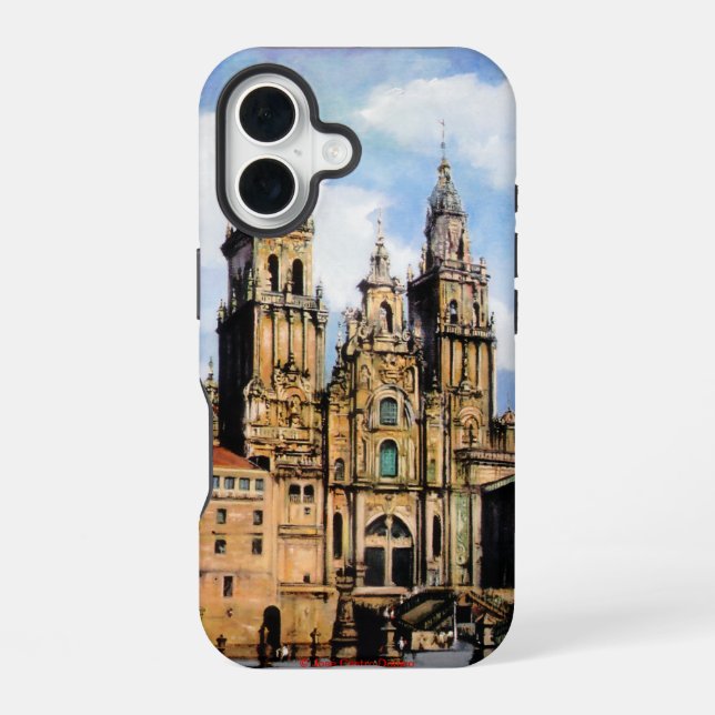 Catedral de Santiago de Compostela iPhone 16 Hülle (Rückseite)