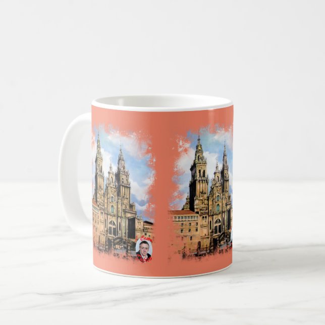Catedral de Santiago de Compostela Kaffeetasse (Vorderseite Links)