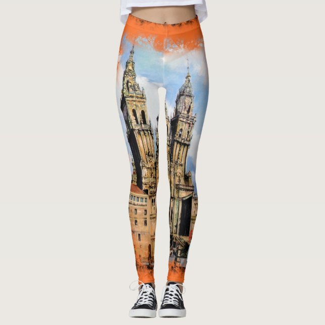 Catedral de Santiago de Compostela Leggings (Vorderseite)